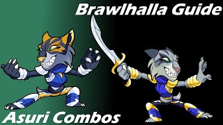 Brawlhalla Guide  Easy Asuri Combos [upl. by Nennek]