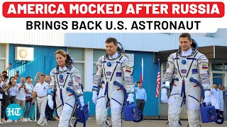 Russian Medias Savage Jibe At USA After Soyuz Brings Back US Astronaut From ISS  Boeing Starliner [upl. by Bolling]