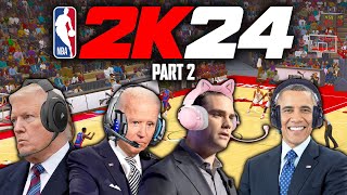 US Presidents Play NBA 2K24 Part 2 [upl. by Ezana]