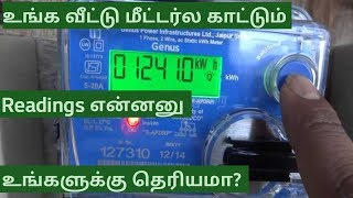 TNEB digital energy meter reading details  tamil  tamil electrical info [upl. by Helaine]