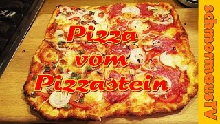 Pizza vom Pizzastein im Gaskugelgrill Outdoorchef Roma backen [upl. by Carol]