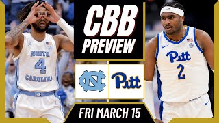 Free CBB Picks Today  North Carolina vs Pittsburgh 31524 NCAA Basketball Picks and Predictions [upl. by Thormora]