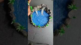 Diy waterfall fountain with hit glue gun craft idea short [upl. by Michaeu951]