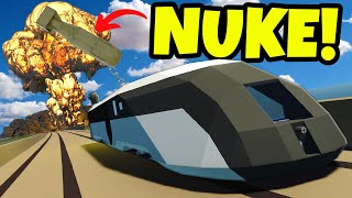 We Used a Rocket Train to Make a NUKE Fly in Stormworks Multiplayer [upl. by Annaiek768]