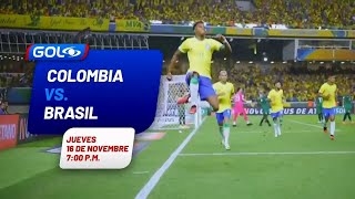 Colombia vs Brasil  Eliminatorias 2026  Promo golcaracol [upl. by Sille208]