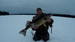 Ice Fishing Walleye – This Structure Always Holds MidWinter Walleyes… [upl. by Acinelav]