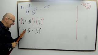 Despejando la Velocidad de la Luz C en la Fórmula de Dilatación del Tiempoprofenini [upl. by Hurlee]