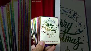 FOILED CHRISTMAS TAGS MarShies Collection [upl. by Aihsenod]