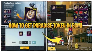 HOW TO GET PARADISE TOKEN IN BGMI  PARADISE TOKEN EXCHANGE EVENT  BGMI 31 UPDATE EVENT [upl. by Sewel190]