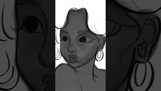 Procreate speed paint  started with grayscale procreate speeddrawing [upl. by Fayina]