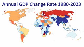 GDP Annual Growth Rate 1980  2023 [upl. by Ollie79]