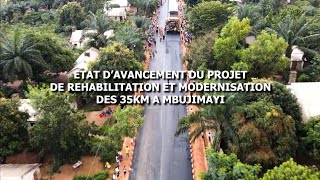 État davancement du projet 35Km à Mbujimayi 30072024 [upl. by Vogele]