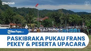 Aksi Paskibraka Kota Jayapura Berhasil Pukau Frans Pekey dan Peserta Upacara HUT ke78 RI [upl. by Ierbua]