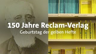 150 Jahre Reclam Gelbe Bücher feiern Geburtstag [upl. by Melisandra]