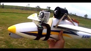 RC Bixler With EDF Unit Strapped On 3 Flights [upl. by Isis701]