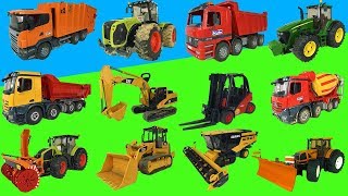 Best of Bruder toys 2018 Trucks tractors excavators [upl. by Lrem]