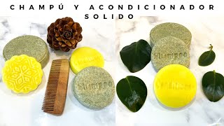 CHAMPÚ Y ACONDICIONADOR SÓLIDO FÓRMULA INCLUIDA [upl. by Aible]