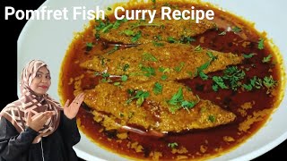 Pomfret Fish Curry Recipe  Malvani Style Fish Curry  Konkani Style fish curry FoodCuisine1 [upl. by Norat440]