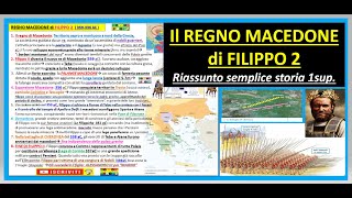 Il REGNO DI MACEDONIA di FILIPPO 2 riassunto semplice di Storia [upl. by Proulx]