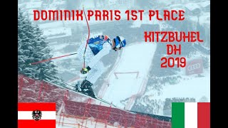 DOMINIK PARIS WINS IN KitzbühelStreif SKI WC 2019 HD [upl. by Yrehc]