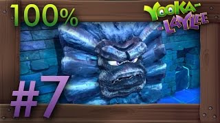 YookaLaylee 100 Walkthrough Part 7  World 2 Glitterglaze Glacier 2 All Quills Pagies Secrets [upl. by Yllop722]