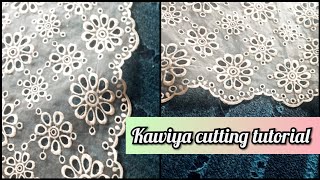 Kawiya easy cut work in home full tutorial [upl. by Sakiv982]