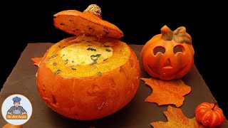 Potimarron Farci au Four  Recette Simple pour Halloween [upl. by Backer]