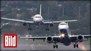 Pilot rettet Flugzeug  Gefährliche Landung in Birmingham  Airport  landing  Tower [upl. by Rosalynd]