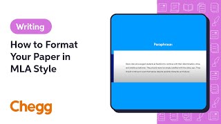 How to Format Your Paper in MLA Style  Chegg [upl. by Ahseken]