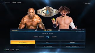 EP 6 CARLITO VS SHELTON BENJAMIN IC TITLE MATCH [upl. by Kreit685]