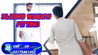 sliding window fitting full processsliding window installation tutorialqz pakistani [upl. by Berner189]