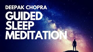 GUIDED SLEEP MEDITATION WITH DEEPAK CHOPRA  DAY 1 [upl. by Ahsirtap]