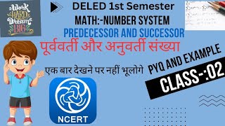 UPDELED BTC1st Sem Number system Questions amp Successor and Predecessor Class 02 HindiampEnglish [upl. by Mcintosh]