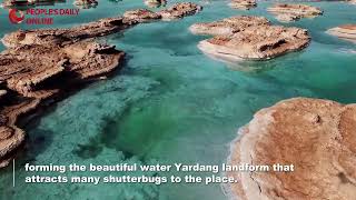 Amazing scenery of Yardang landform in Lop Nur Chinas Xinjiang [upl. by Maxma]