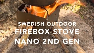 Outdoor Equipment  Firebox Nano Stove 2nd generation [upl. by Niemad]