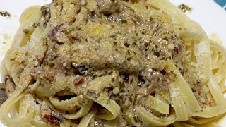 HOW TO MAKE SIMPLE SARDINES PESTO PASTA [upl. by Baily680]