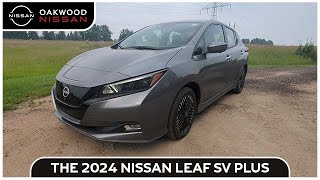 2024 Nissan Leaf SV Plus Start Up Walkaround Test Drive and Review [upl. by Adnuhser]