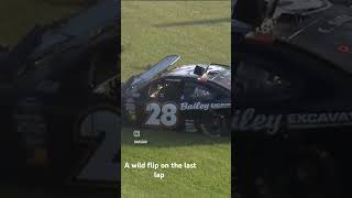 a wild flip on the backstretch on the last lap of the Xfinity race at Michigan credit NASCAR [upl. by Landmeier]