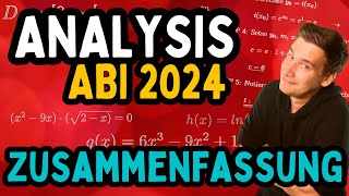 MATHE ABI 2024 Die 14 wichtigsten AnalysisAufgabentypen für Dein Mathe Abi [upl. by Aivata263]