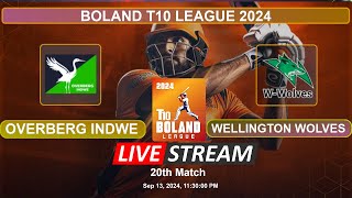 🔴 Boland T10 Live  Overberg Indwe vs Wellington Wolves Live  OVI vs WELL  Live Cricket Match [upl. by Maroj772]