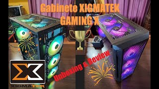 Gabinete GAMER XIGMATEK GAMING X ✔ UNBOXING amp REVIEW EN ESPAÑOL 👌 CASE XIGMATEK GAMING X [upl. by Adina]