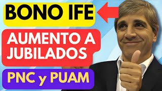 🛑 ANUNCIO CAPUTO❗️NUEVO BONO IFE AUMENTOS a JUBILADOS ANSES PNC y PUAM Nueva fórmula de movilidad [upl. by Roley]