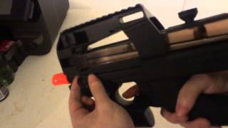 UNBOXiNG REViEW OF FN HERSTAL AEG P90 BB GUN [upl. by Ellenrad206]