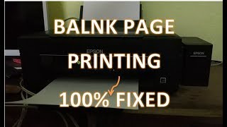 Printer Print Blank Page how to fix this blank page in printer Epson and Other [upl. by Brower30]