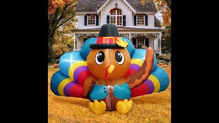 2024 Thanksgiving inflatable New  8FT Blue cute Turkey [upl. by Charmane]