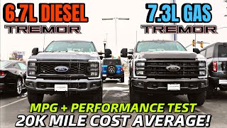 2024 Ford F350 Tremor Diesel VS F350 Gas MPG amp Performance Test 20k Cost Average Is How Much [upl. by Selrhc164]