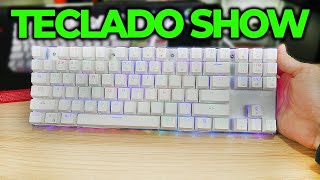 TECLADO MECÂNICO RGB BONITÃO K87S VALE A PENA VAMOS VER [upl. by Cartie447]