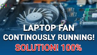 Laptop fan continously running  Solution 100  Windows 10 [upl. by Lucilia]