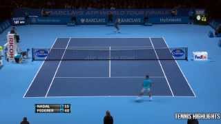 Roger Federer Vs Rafael Nadal HIGHLIGHTS ATP World Tour Finals 2013 [upl. by Lehctim]