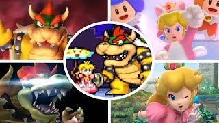 Evolution of Princess Peach fighting Bowser 20012017 [upl. by Aivyls]